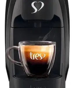 Cafeteira Expresso de Cápsula Três Corações Luna Preta Cafeteira Expresso de Cápsula Três Corações Luna Preta