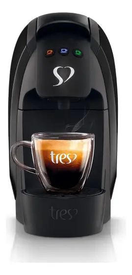 Cafeteira Expresso de Cápsula Três Corações Luna Preta