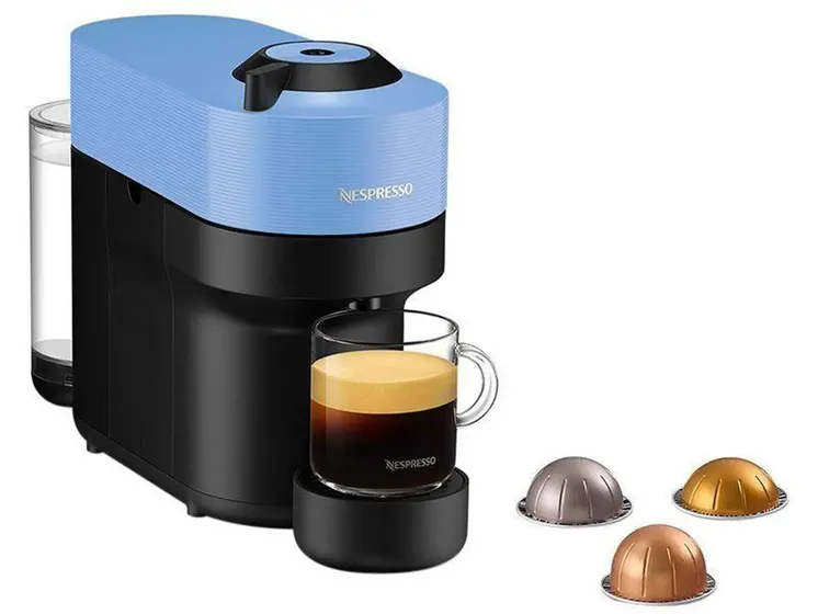 Cafeteira Expresso de Cápsula Nespresso Vertuo Pop Azul
