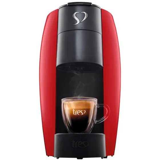 Cafeteira Expresso de Cápsula Três Corações Lov Vermelho 110V 20039019