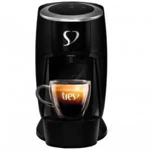 Cafeteira Expresso de Cápsula Três Corações Touch Preta Cafeteira Expresso de Cápsula Três Corações Touch Preta