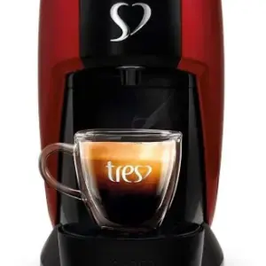 Cafeteira Expresso de Cápsula Três Corações Touch G2 560ml Vermelha 127V Cafeteira Expresso de Cápsula Três Corações Touch G2 560ml Vermelha 127V
