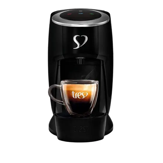 Cafeteira Expresso de Cápsula Três Corações Touch G2 Preto 220V