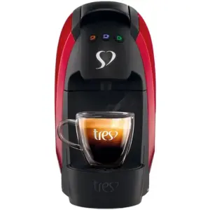 Cafeteira Expresso de Cápsula Três Corações Luna Vermelha Cafeteira Expresso de Cápsula Três Corações Luna Vermelha