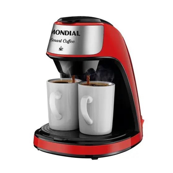 Cafeteira Elétrica Individual Mondial Smart Coffee 2 Xícaras 220V