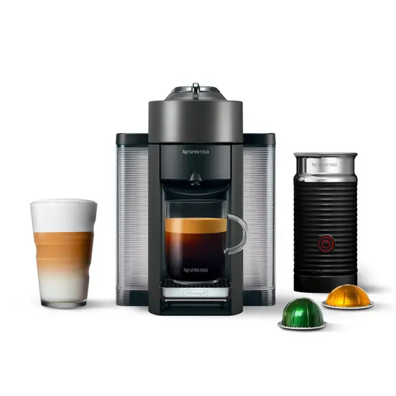Cafeteira Expresso de Cápsula Nespresso by De’Longhi Vertuo com Batedor de Leite 1L