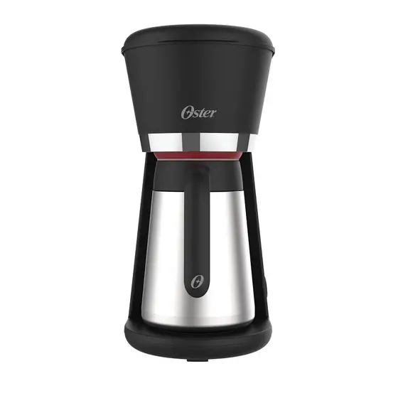 Cafeteira Elétrica de Gotejamento Oster Black 0,7L com Jarra Térmica Inox OCAF400