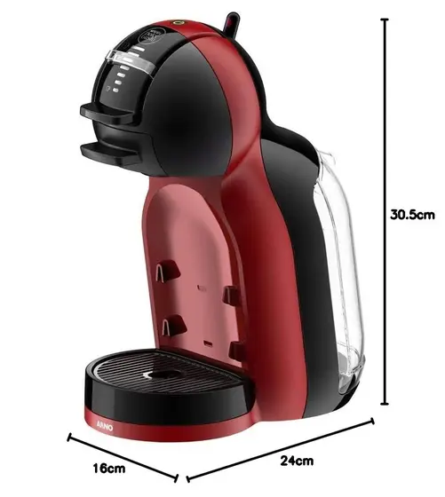 Cafeteira Expresso de Cápsula Arno Nescafé Dolce Gusto Mini Portátil Vermelha 220V