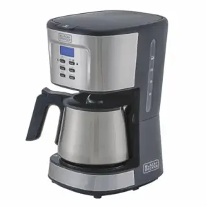 Cafeteira Elétrica de Gotejamento Black+Decker Programável com Jarra Inox CM300G