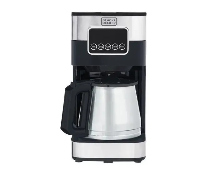 Cafeteira Elétrica de Gotejamento Black+Decker Programável Preta e Inox 127V CM350G