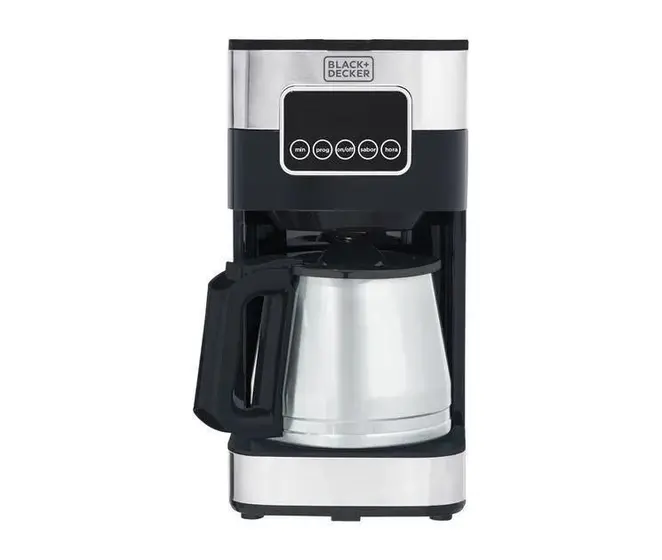 Cafeteira Elétrica de Gotejamento Black+Decker Programável Preta e Inox 220V CM350G