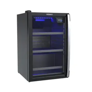 Cervejeira Expositora Venax Blue Light 100 Litros Porta de Vidro Invertida 127V EXPVQBL100PI