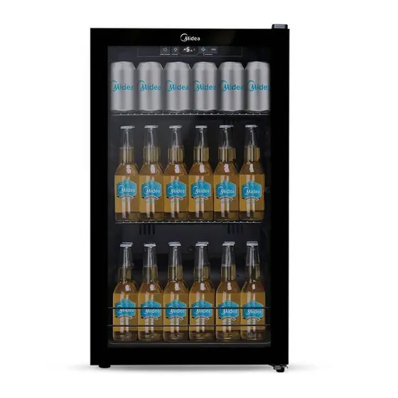 Cervejeira Midea Flex 96 Litros 3 em 1 Vidro Triplo Painel Touch Preto 220V BCA10P2