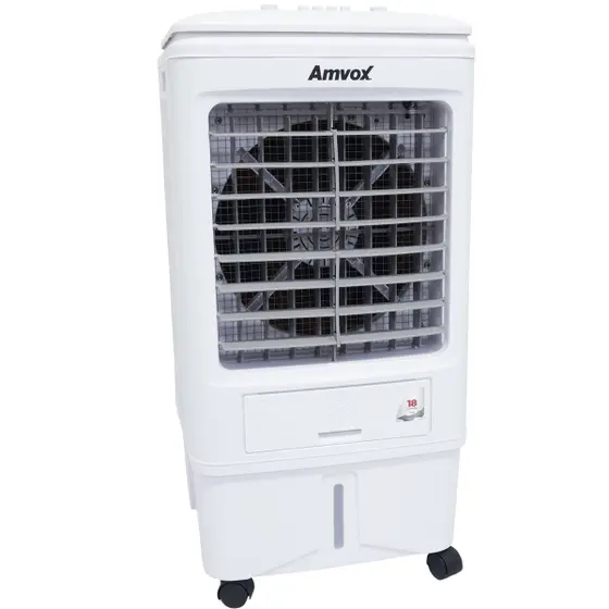 Climatizador Evaporativo Portátil Amvox Industrial 18 Litros Frio Umidificador Branco 110V ACL 018