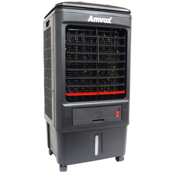 Climatizador Evaporativo Portátil Amvox Industrial 18 Litros Frio Umidificador Preto 220V ACL 018