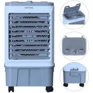 Climatizador Evaporativo Portátil Ventisol 16 Litros Frio Branco e Cinza 130W 220V CLIN16 02 Climatizador Evaporativo Portátil Ventisol 16 Litros Frio Branco e Cinza 130W 220V CLIN16 02