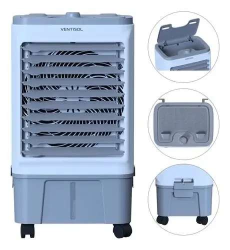 Climatizador Evaporativo Portátil Ventisol 16 Litros Frio Branco e Cinza 130W 220V CLIN16 02
