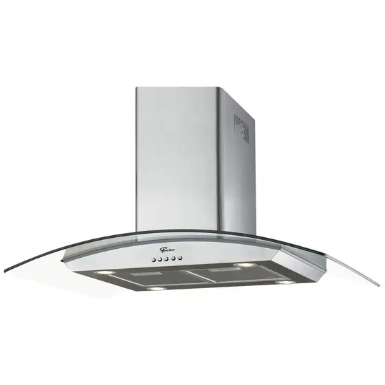 Coifa de Ilha Vidro Fischer Island 90cm Inox com Função Depurador e Exaustor 127V