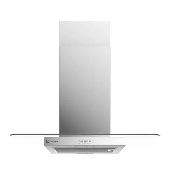 Coifa de Ilha Vidro Electrolux Efficient 90cm com Luz de LED CE9IX