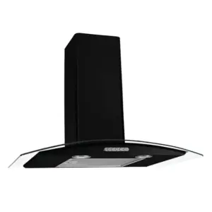 Coifa de Parede Vidro Curvo Fogatti Slim 75cm Black