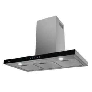 Coifa de Parede Fischer Infinity 90cm Vidro Preto e Inox Digital Touch 127V Coifa de Parede Fischer Infinity 90cm Vidro Preto e Inox Digital Touch 127V