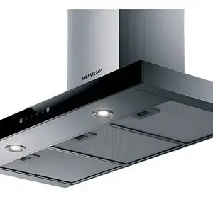 Coifa de Parede Brastemp 90cm Vidro Touch on Glass 127V Coifa de Parede Brastemp 90cm Vidro Touch on Glass 127V