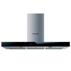 Coifa de Parede T-Box Brastemp 90cm Inox Painel Touch com Timer BAE90AR