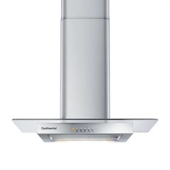 Coifa de Parede Vidro Curvo Continental 60cm Inox CC6VX