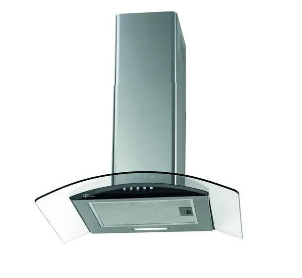 Coifa de Parede Vidro Curvo Fischer Fit 60cm