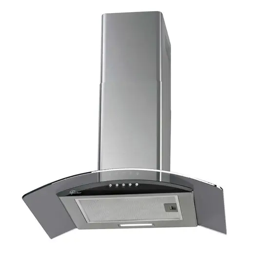 Coifa de Parede Vidro Curvo Fischer Fit 60cm 28017