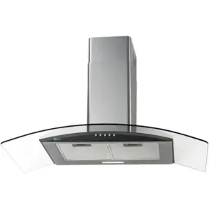 Coifa de Parede Vidro Curvo Fischer Fit 90cm 220V 28019 Coifa de Parede Vidro Curvo Fischer Fit 90cm 220V 28019