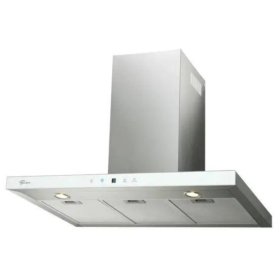 Coifa de Parede Fischer Infinity 90cm Vidro Branco Digital Touch