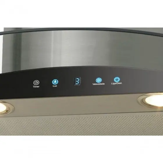 Coifa de Parede Fischer Talent Touch 60cm Vidro Digital 220V