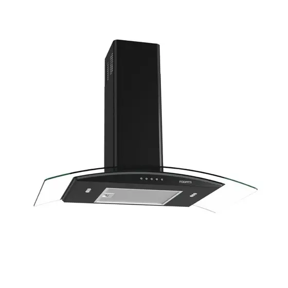 Coifa de Parede Vidro Curvo Fogatti Clean 80cm com LED