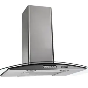 Coifa de Parede Vidro Curvo Fogatti Slim 70cm Inox 220V para 4 a 5 bocas