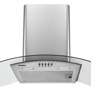 Coifa de Parede Vidro Curvo Mondial 60cm Inox CF60-01 Coifa de Parede Vidro Curvo Mondial 60cm Inox CF60-01