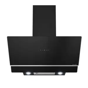 Coifa de Parede Mueller 90cm Vidro Preto com Comando de Movimento Coifa de Parede Mueller 90cm Vidro Preto com Comando de Movimento