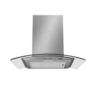 Coifa de Parede Vidro Curvo Philco Glass 60cm Inox 220V PCO60G Coifa de Parede Vidro Curvo Philco Glass 60cm Inox 220V PCO60G