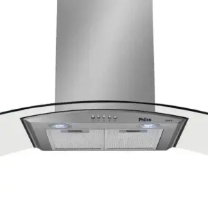 Coifa de Parede Vidro Curvo Philco Glass 90cm PCO90G