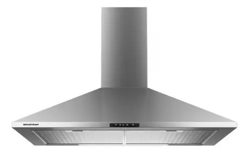 Coifa de Parede Piramidal Brastemp 60cm Inox 220V 2 Funções
