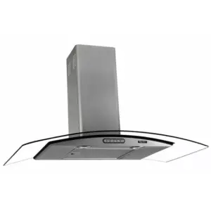 Coifa de Parede Vidro Curvo Terim 90cm Inox 220V