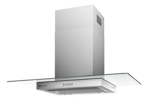 Coifa de Parede Vidro Curvo Electrolux 90cm com LED 127V