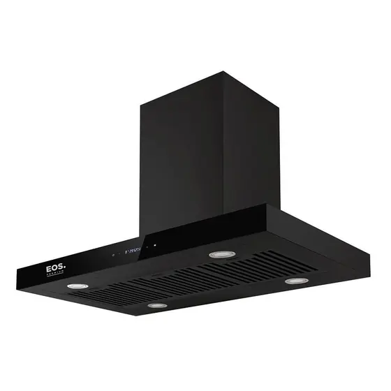 Coifa de Ilha T-Box EOS Maxxi Air 90cm Digital Touch Inox Preto 110V EMCO90PTDP