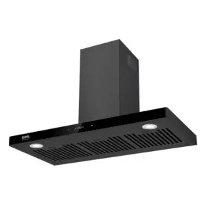 Coifa de Parede Inclinada EOS Maxxi Air 90cm Inox e Preto Digital Touch 220V EPCO90PTDP Coifa de Parede Inclinada EOS Maxxi Air 90cm Inox e Preto Digital Touch 220V EPCO90PTDP