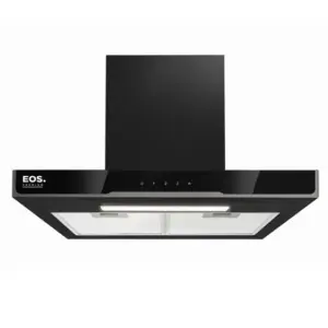 Coifa de Parede Inclinada EOS Premium 60cm Inox e Preto Digital Touch 110V ECO60PTDP Coifa de Parede Inclinada EOS Premium 60cm Inox e Preto Digital Touch 110V ECO60PTDP