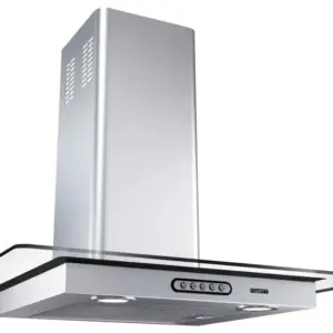 Coifa de Parede Vidro Reto Fogatti Slim 60cm Inox para 4 a 5 bocas