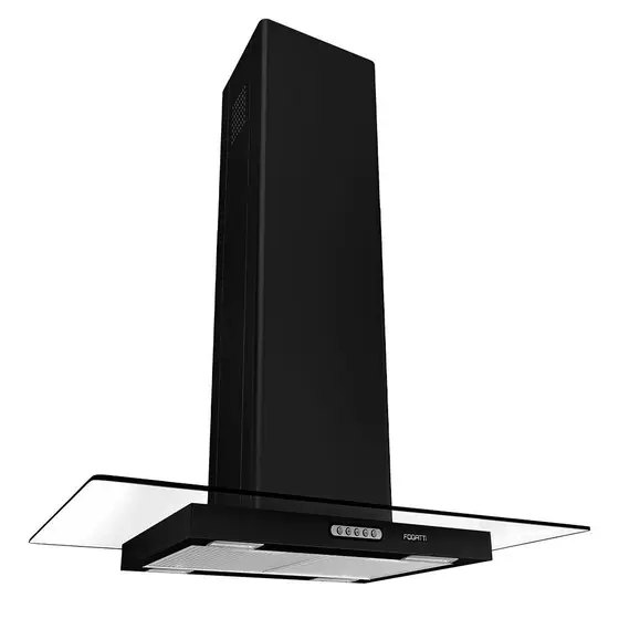 Coifa de Ilha Vidro Reto Fogatti 90cm Temperado