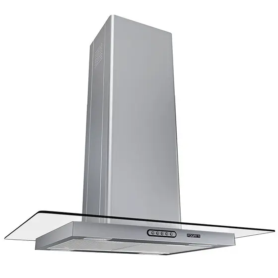 Coifa de Ilha Vidro Reto Fogatti 75cm Inox