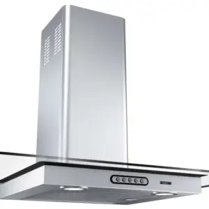 Coifa de Parede Vidro Reto Fogatti Slim 75cm Inox para 4 a 6 bocas