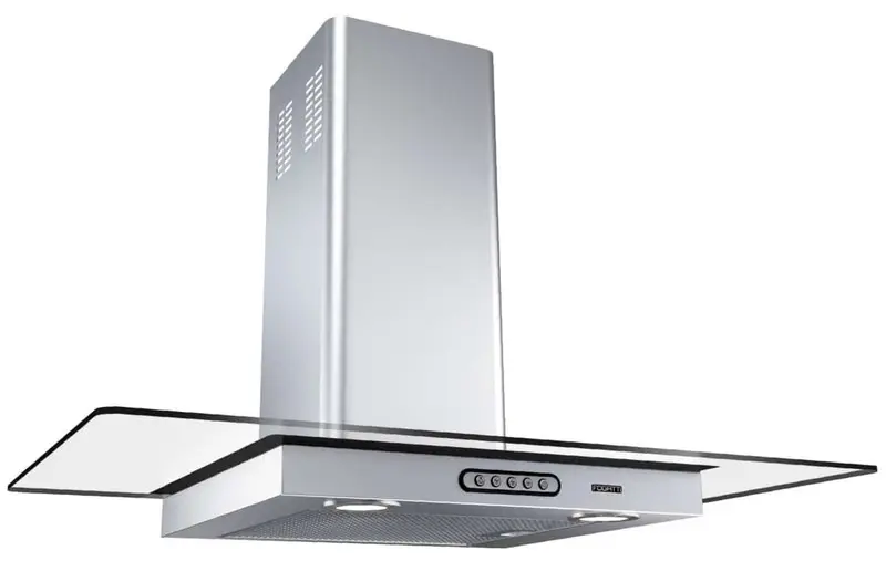 Coifa de Parede Vidro Reto Fogatti Slim 80cm Inox para 4 a 6 bocas